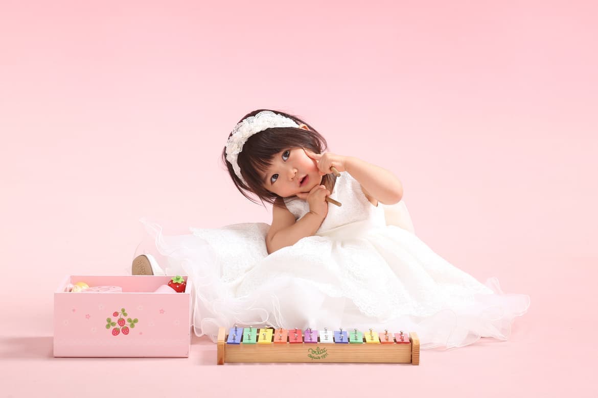 お誕生日撮影の女の子