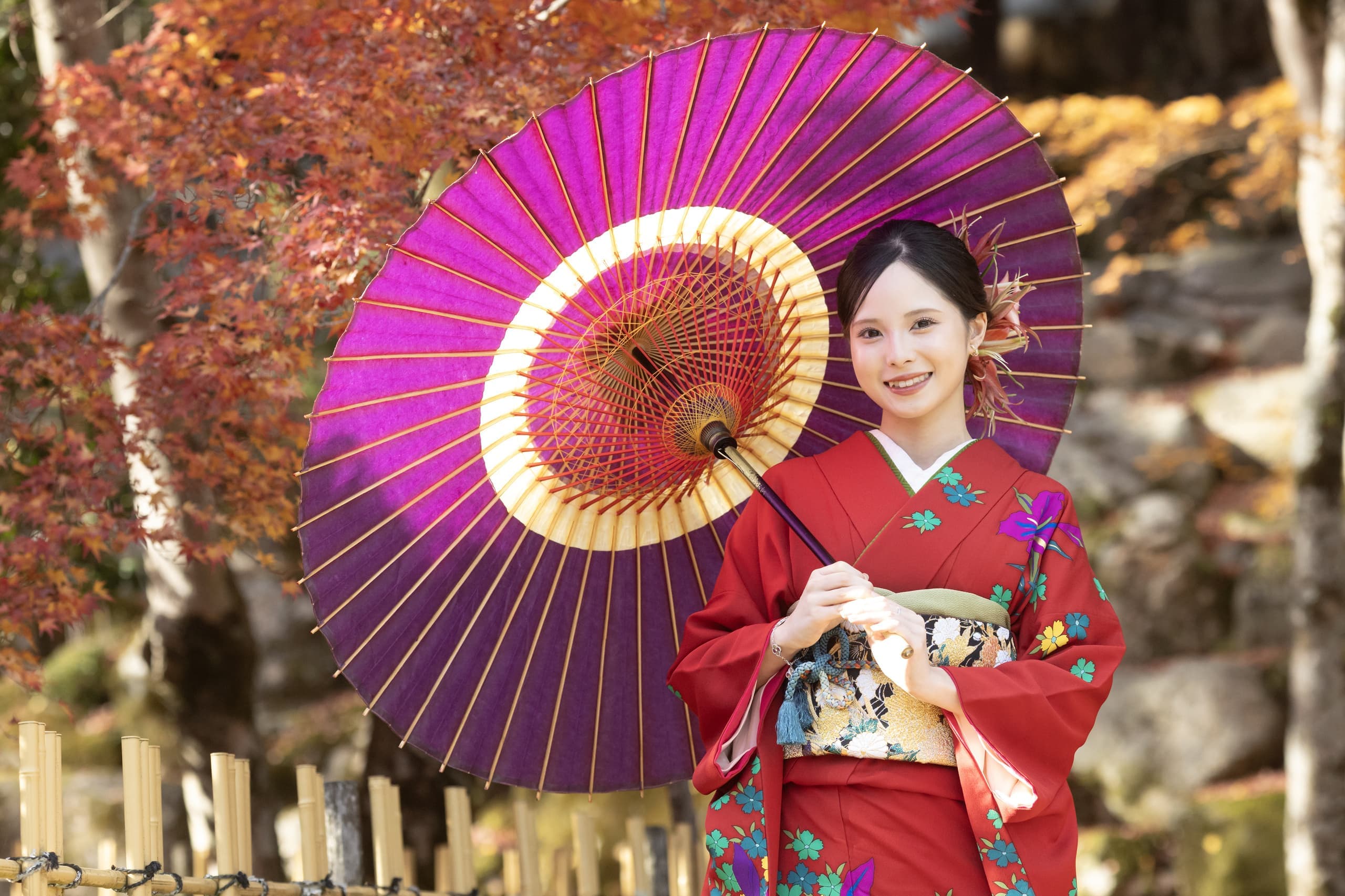 成人式のロケ撮影